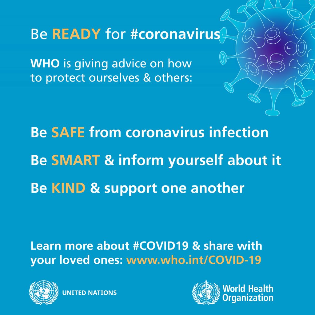 Corona virus Do's and Dont's WHO poster